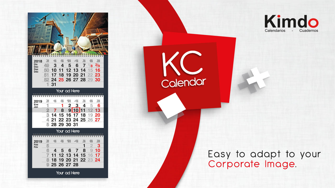 Kimdo - KC Calendar Size: 32 x 66 cm 